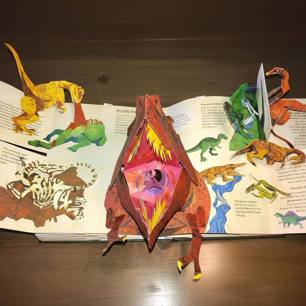 3D Pop-up Dinosaur Book for Kids - Interactive Learning Fun-Orizon Depot