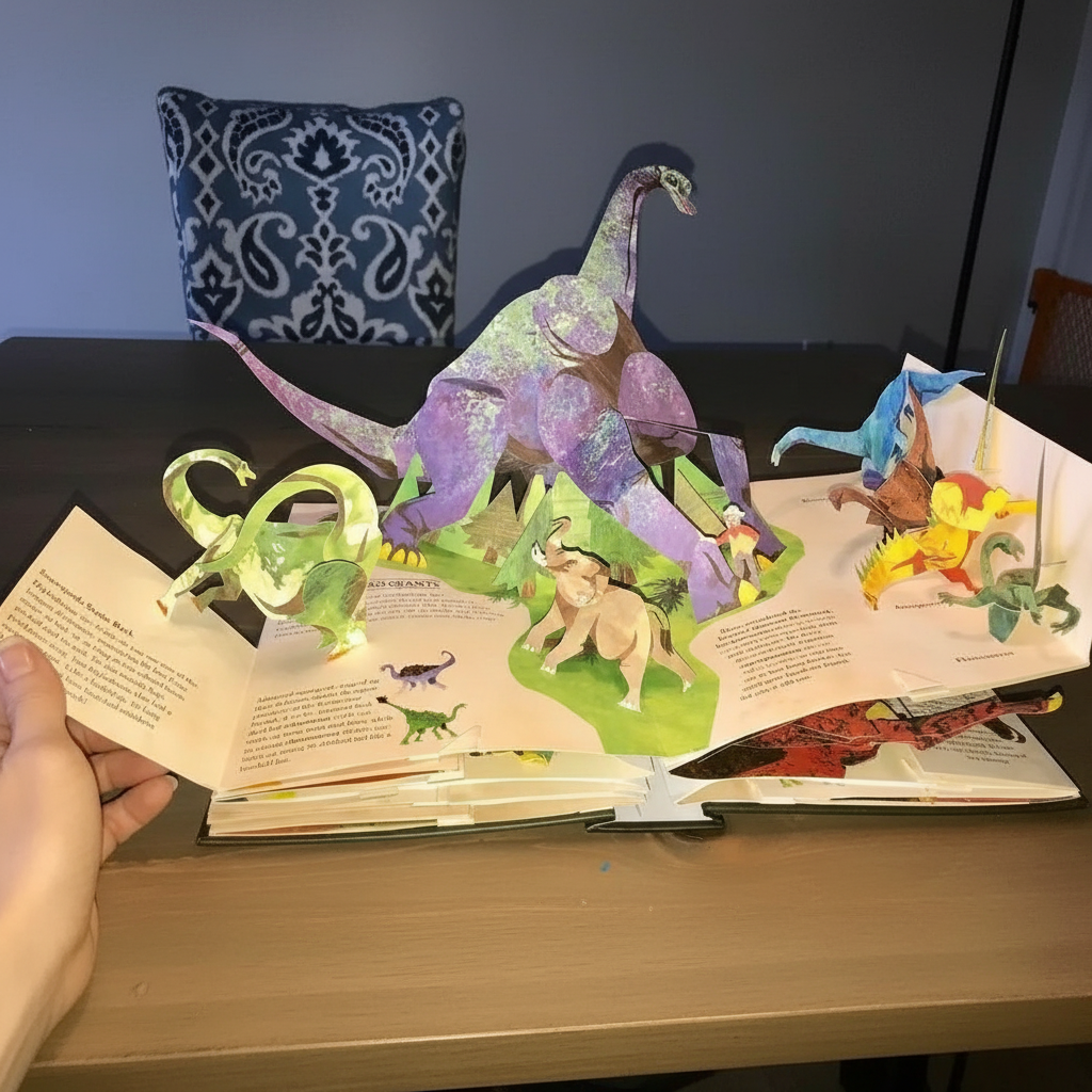 3D Pop-up Dinosaur Book for Kids - Interactive Learning Fun-Orizon Depot