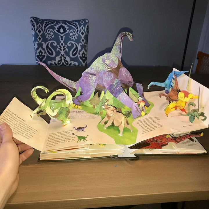 3D Pop-up Dinosaur Book for Kids - Interactive Learning Fun-Orizon Depot