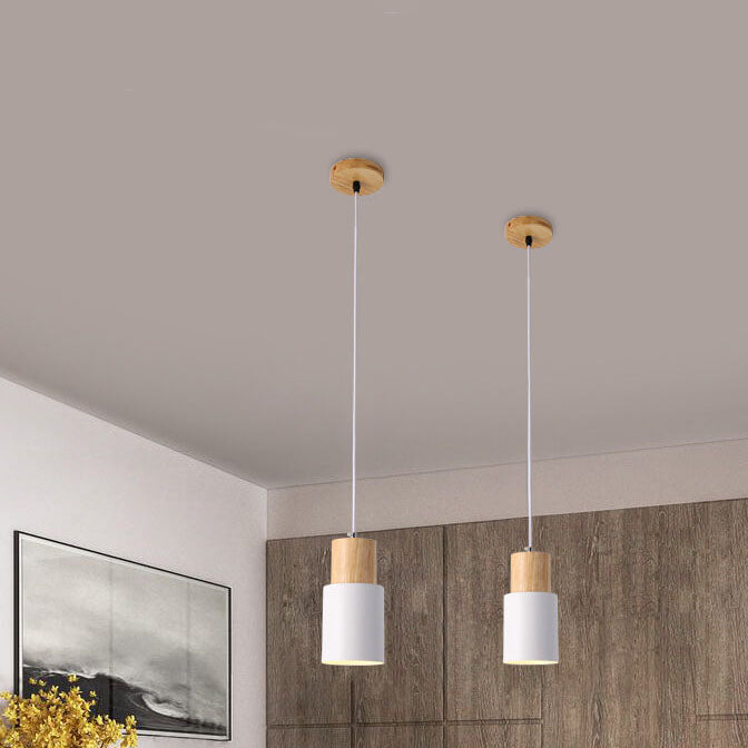 Nordic Macaron Tubular Aluminum 1-Light Single LED Pendant Lamp-Orizon Depot