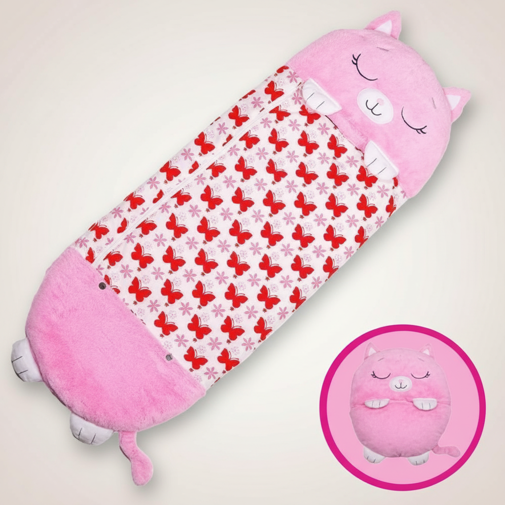 Animal-Shaped Foldable Kids' Sleeping Bag for Cozy Sleepovers-Orizon Depot