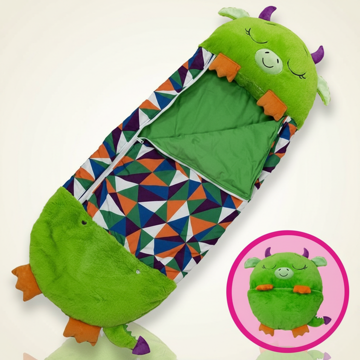 Animal-Shaped Foldable Kids' Sleeping Bag for Cozy Sleepovers-Orizon Depot
