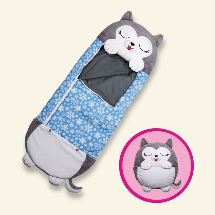 Animal-Shaped Foldable Kids' Sleeping Bag for Cozy Sleepovers-Orizon Depot