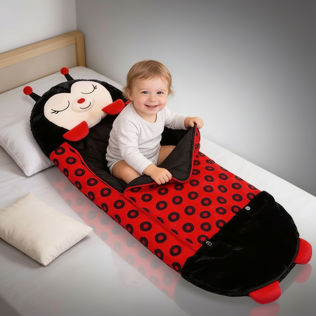 Animal-Shaped Foldable Kids' Sleeping Bag for Cozy Sleepovers-Orizon Depot