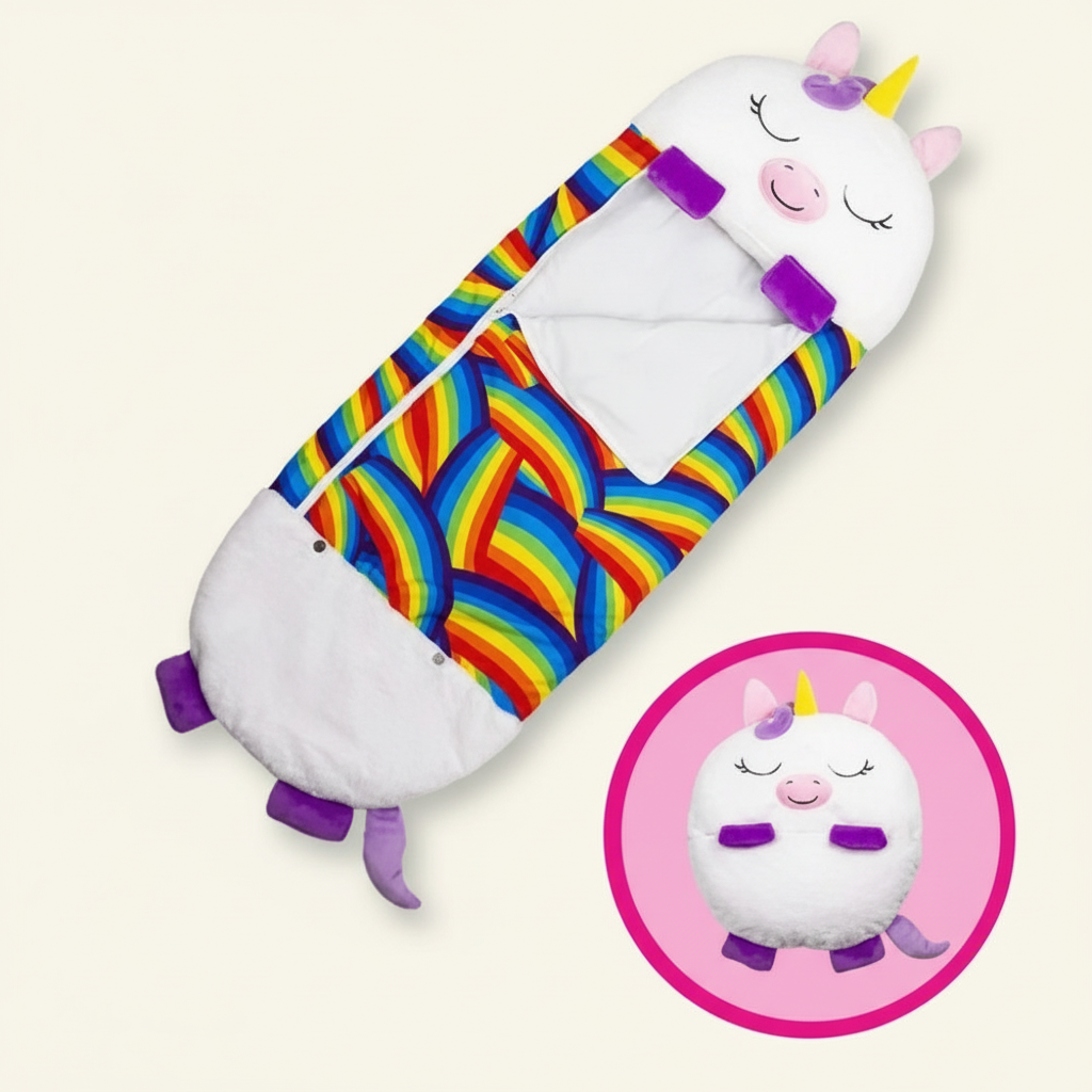 Animal-Shaped Foldable Kids' Sleeping Bag for Cozy Sleepovers-Orizon Depot