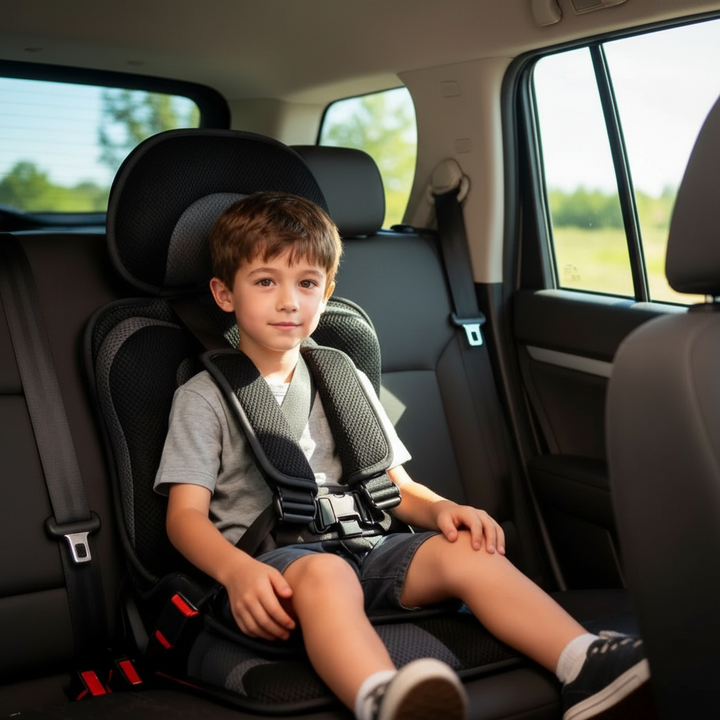 Portable Foldable Child Car Booster Seat for Travel Safety-Orizon Depot