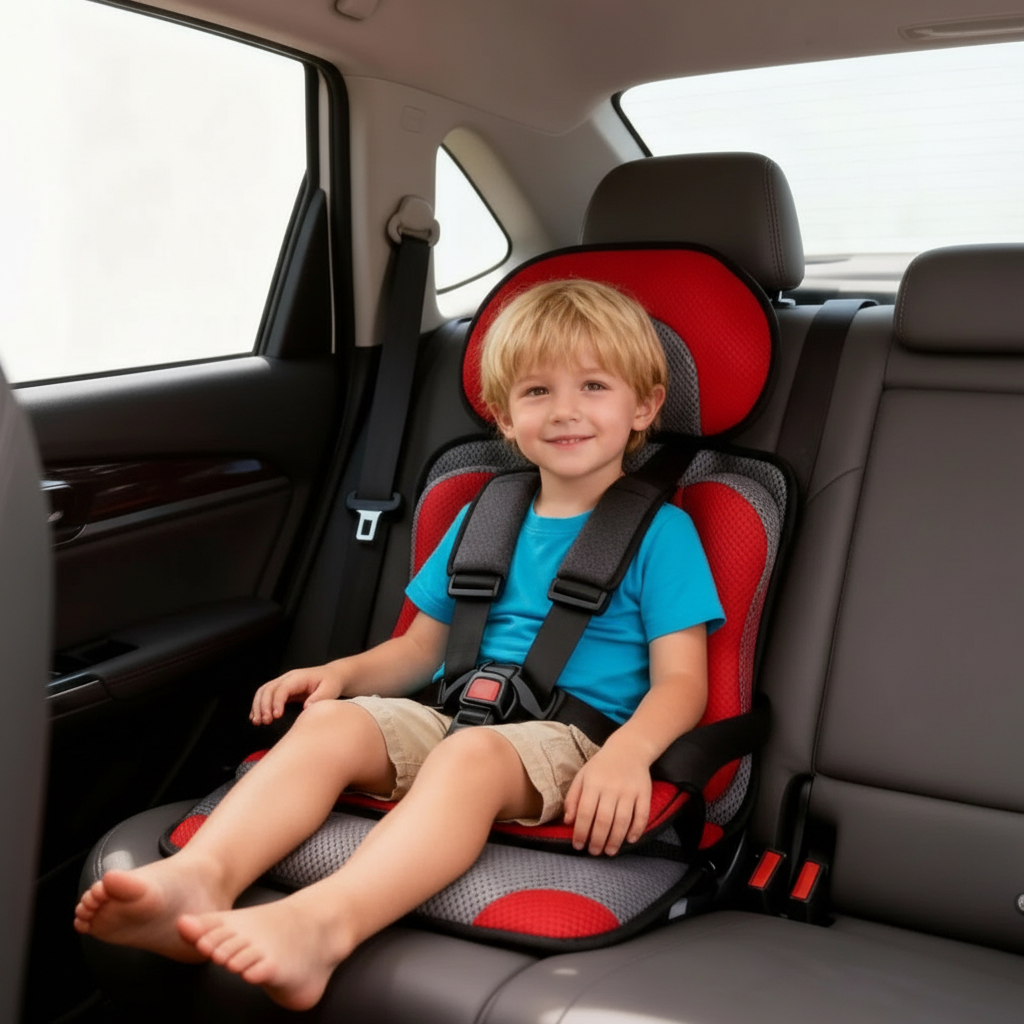 Portable Foldable Child Car Booster Seat for Travel Safety-Orizon Depot