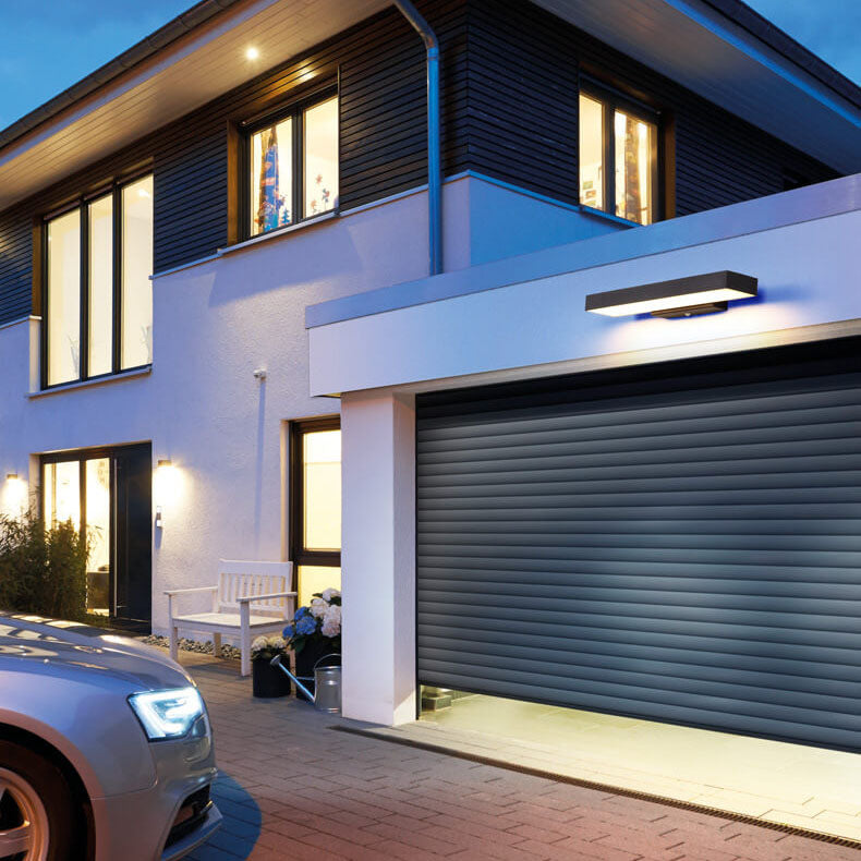 Modern Simplistic Rectangular Flat LED Sensor Outdoor Waterproof Wall Sconce Lamp-Orizon Depot