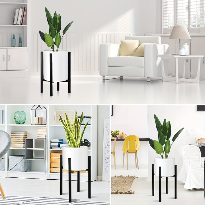 Adjustable Metal Plant Stand | Modern Indoor and Outdoor Planter Holder