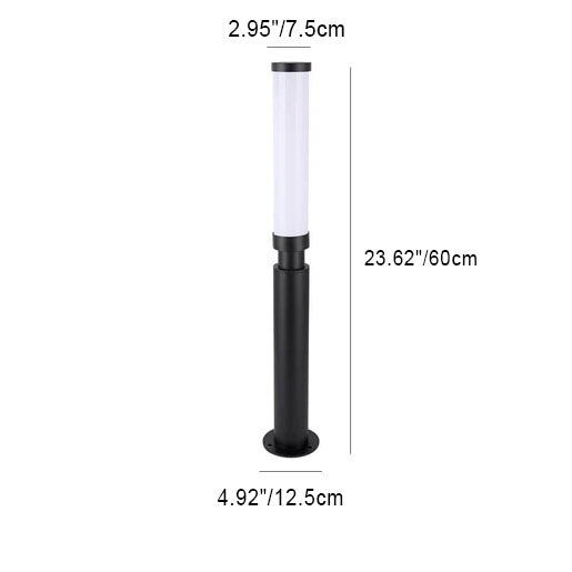 Modern Acrylic LED Lawn Lamp Creative Lipstick-Outdoor Waterproof Design