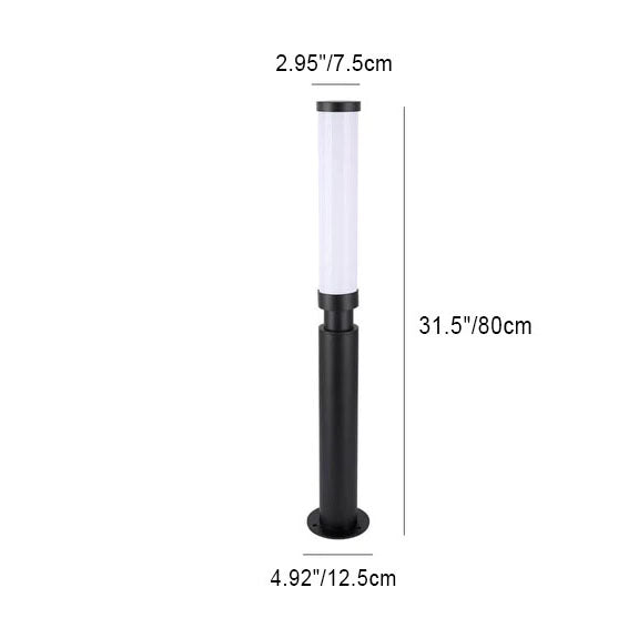 Modern Acrylic LED Lawn Lamp Creative Lipstick-Outdoor Waterproof Design
