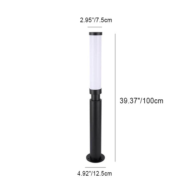 Modern Acrylic LED Lawn Lamp Creative Lipstick-Outdoor Waterproof Design