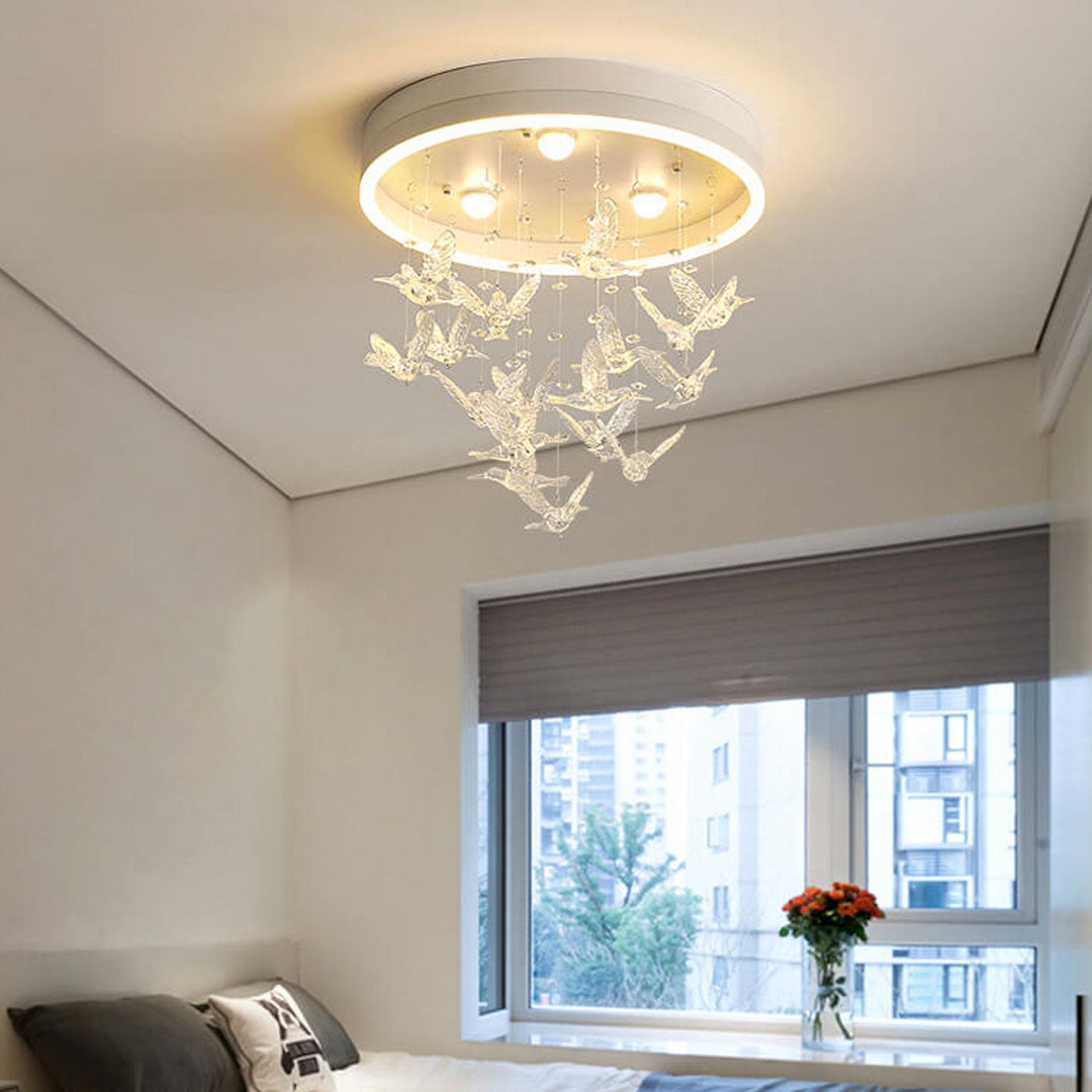 Modern Creative Cartoon Bird Ceiling Lamp-Orizon Depot