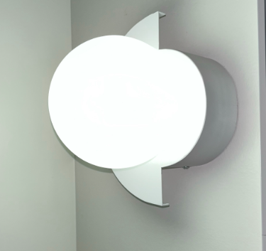 Modern Minimalist Colorful Glass Sphere Semicircle 1-Light Wall Sconce Lamp-Orizon Depot