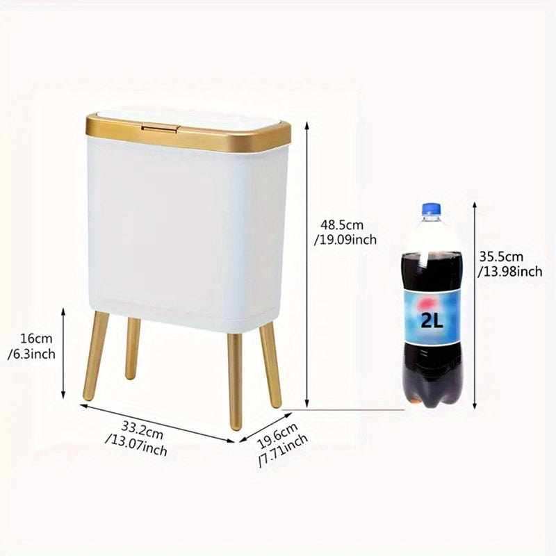 Modern 15L Odour-Proof Waste Bin for Kitchen & Home Use-Orizon Depot