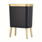 15L Stylish Odour-Sealing Trash Can with Elevated Legs | Modern Waste Bin for Kitchen, Living Room & Bathroom-Orizon Depot