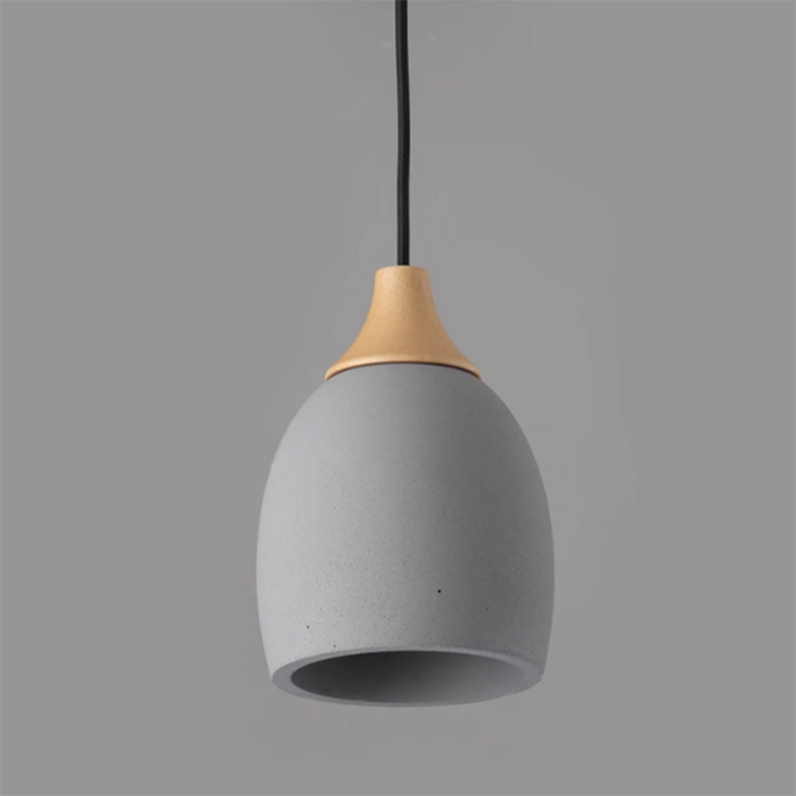 Minimalist Style Cement Dome 1-Light Pendant Lamp-Orizon Depot