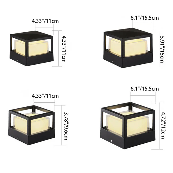 Industrial Waterproof Aluminum Tube LED Outdoor Lawn Landscape Light-Orizon Depot