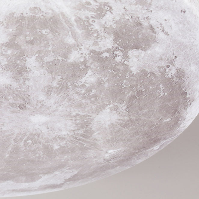 Nordic Minimalist Round Moon Design LED Flush Mount Ceiling Lamp-Orizon Depot