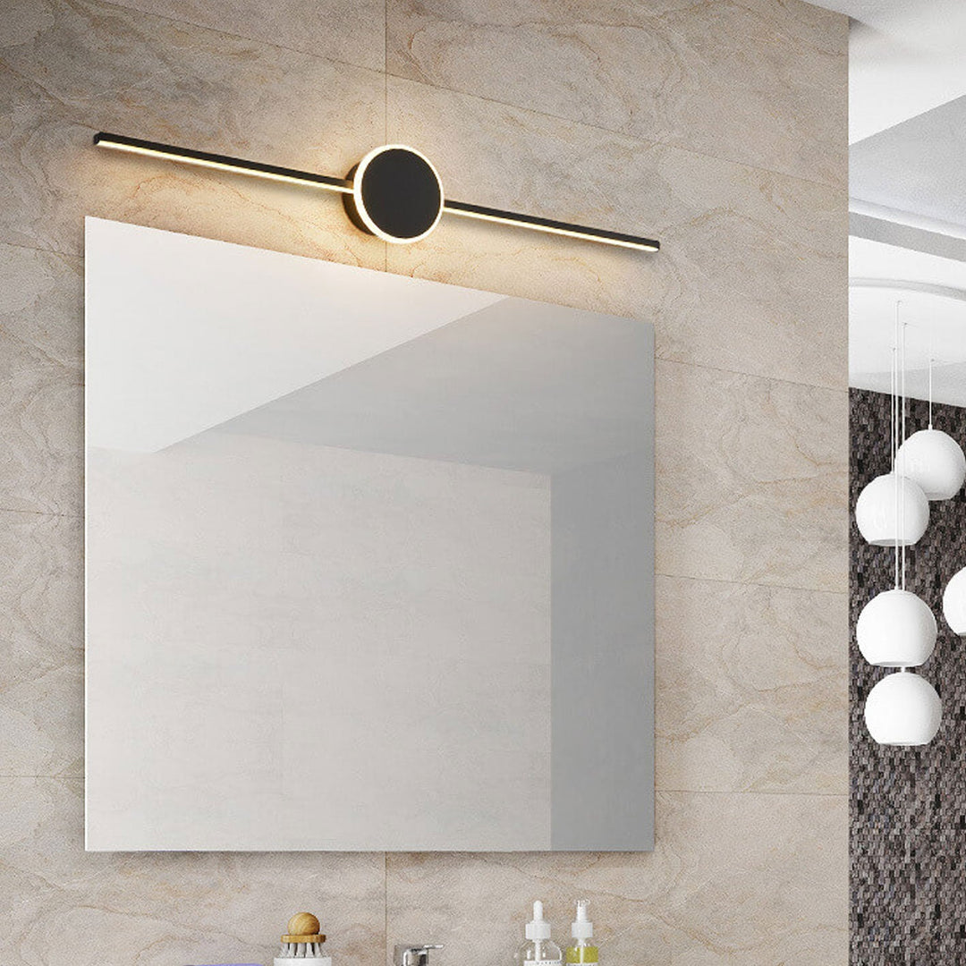 Nordic Minimalist Long Disc LED Vanity Light Wall Sconce Light-Orizon Depot