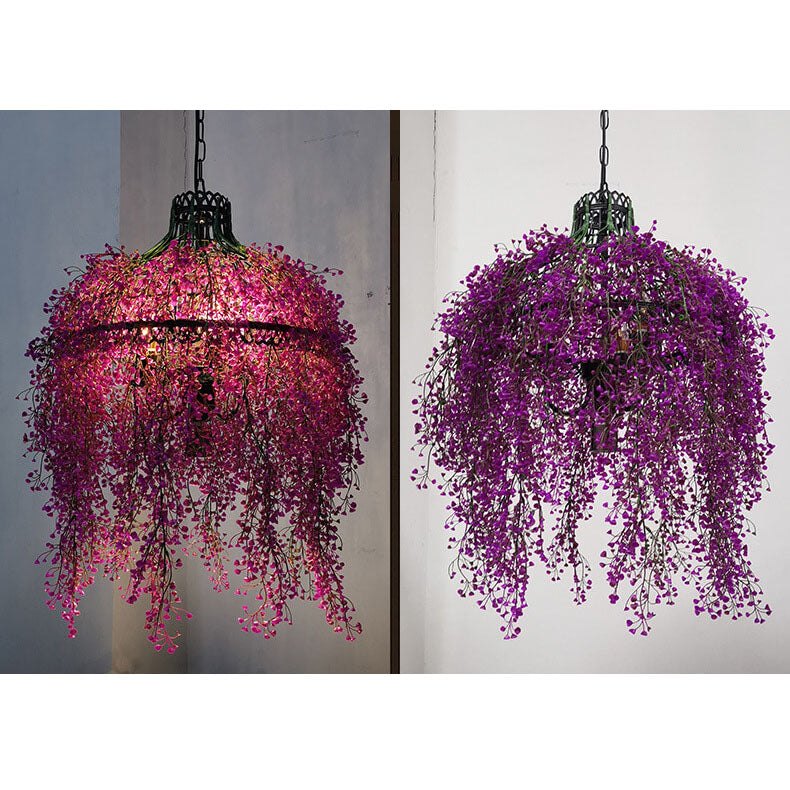 Creative Plant Vine Decorative 3-Lamp Chandelier-Orizon Depot