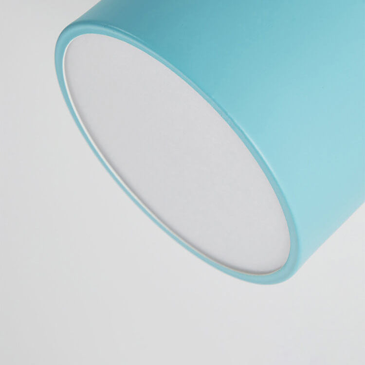 Scandinavian Minimalist Solid Color Log LED Flush Mount Ceiling Lamp-Orizon Depot