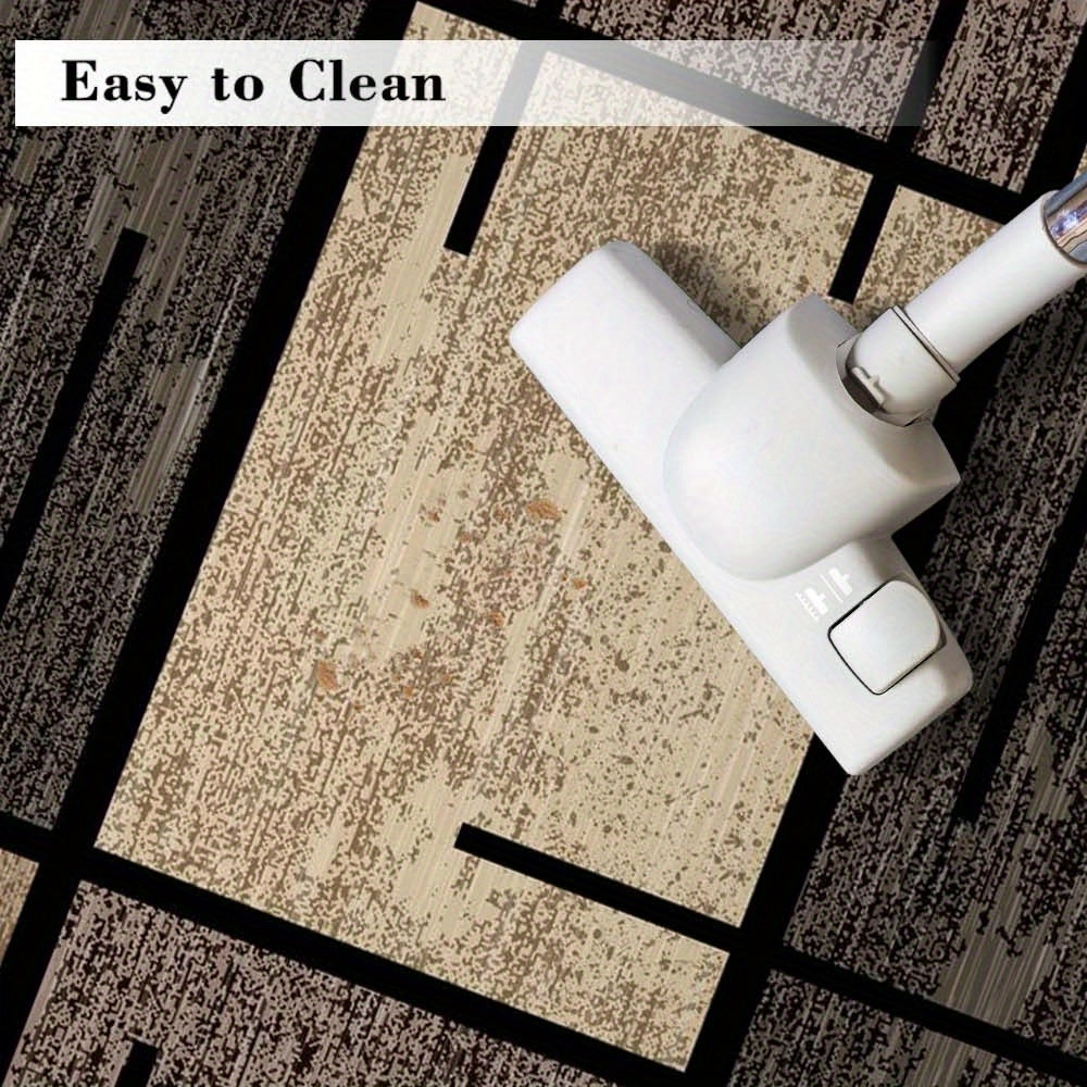 Geometric Elegance Area Rug | Modern Washable Non-Slip Mat