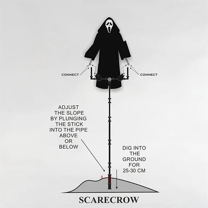 Scarecrow Scream Halloween Decoration for Spooky Home Decor-Orizon Depot