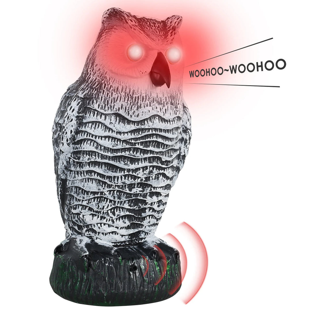 Realistic Owl Decoy for Bird Control and Repelling