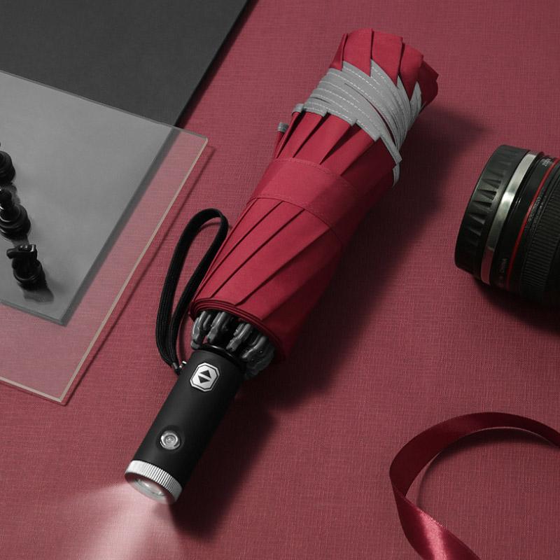 Automatic Foldable Umbrella with Reflective Edge-Orizon Depot