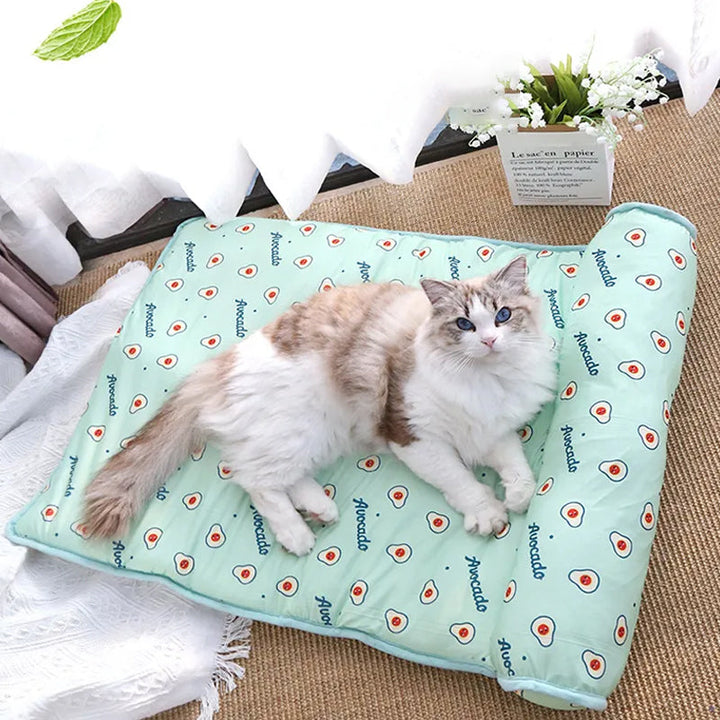Cooling Ice Silk Mat for Dogs and Cats - Pet Comfort Solution-Orizon Depot