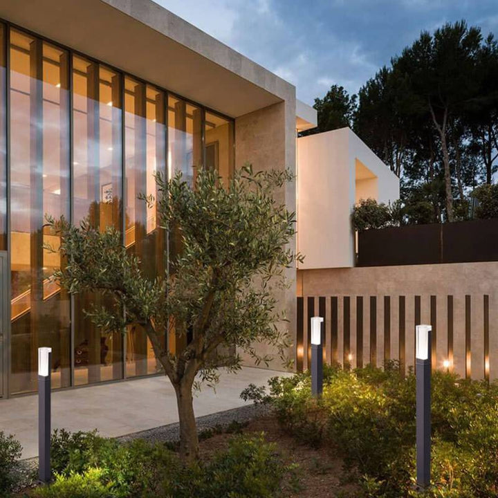 Modern Acrylic LED Column Lawn Light – Waterproof Outdoor Garden Lamp-Orizon Depot