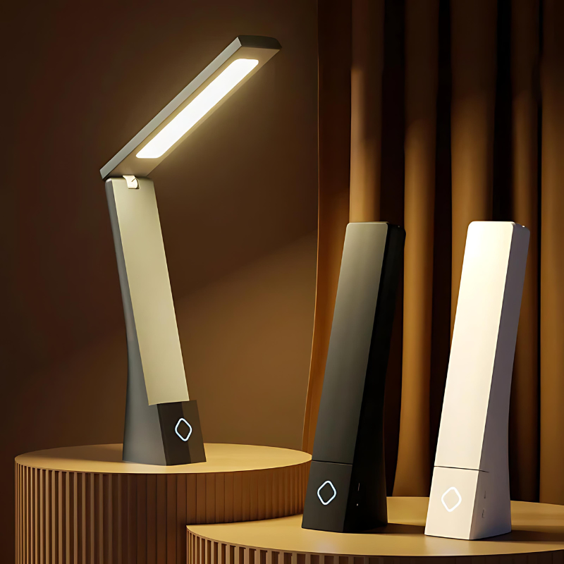Foldable LED Table Lamp with Touch Control | Modern Minimalist Design-Orizon Depot