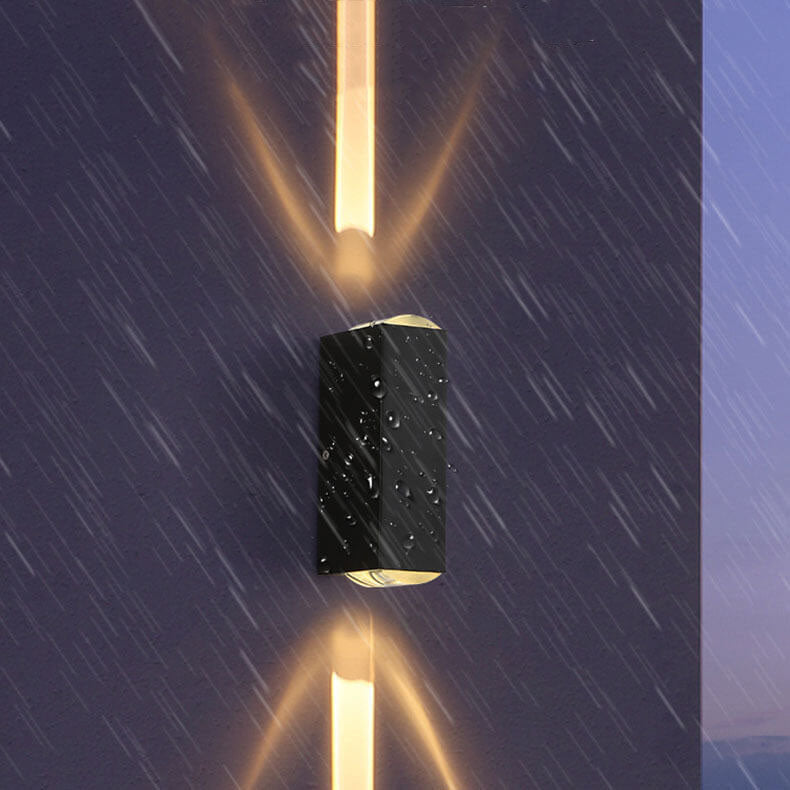 Modern Rectangular LED Outdoor Wall Sconce Light-Orizon Depot