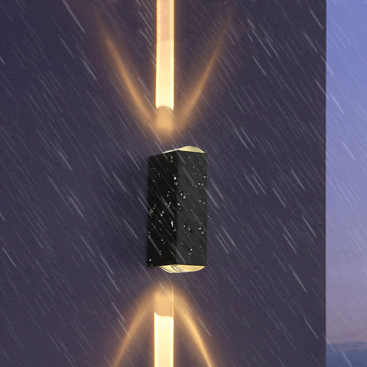 Modern Rectangular LED Outdoor Wall Sconce Light-Orizon Depot