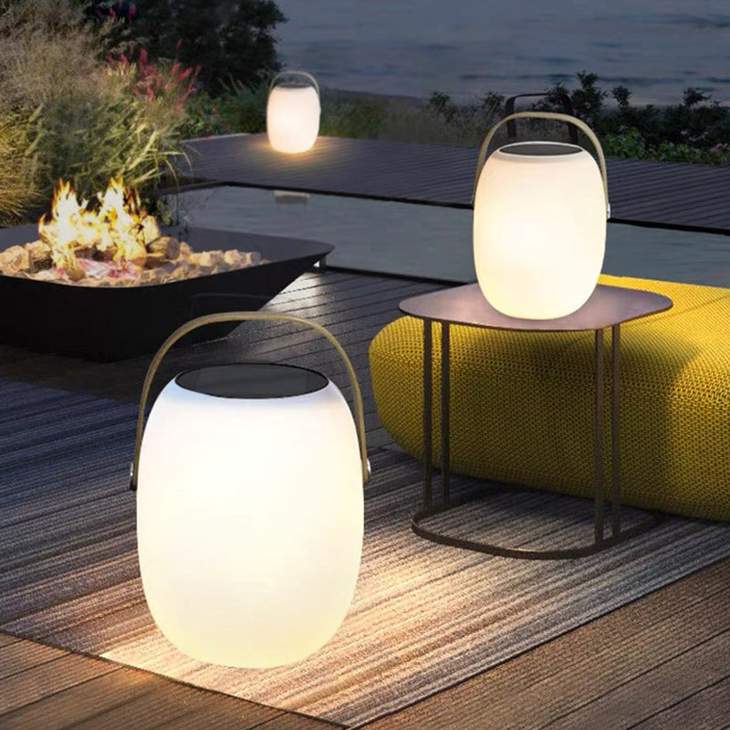 Solar PE Portable Basket LED Light Outdoor Waterproof Decorative Lamp