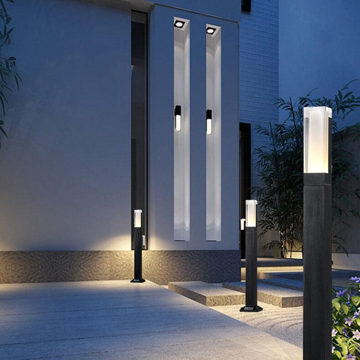 Modern Acrylic LED Column Lawn Light – Waterproof Outdoor Garden Lamp-Orizon Depot