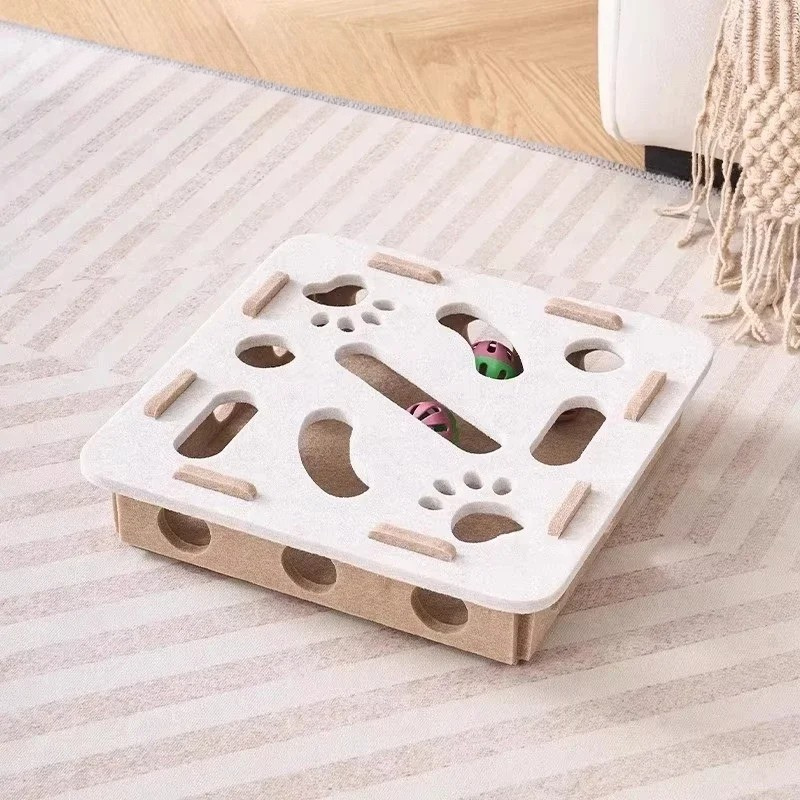 Interactive Felt Cat Puzzle Toy Box
