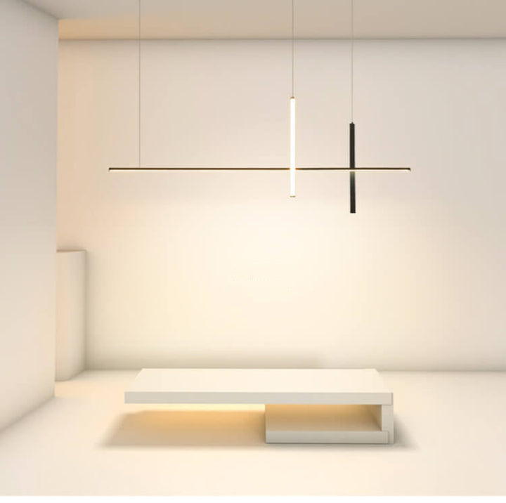 Minimalist Modern Long Linear LED Chandelier-Orizon Depot