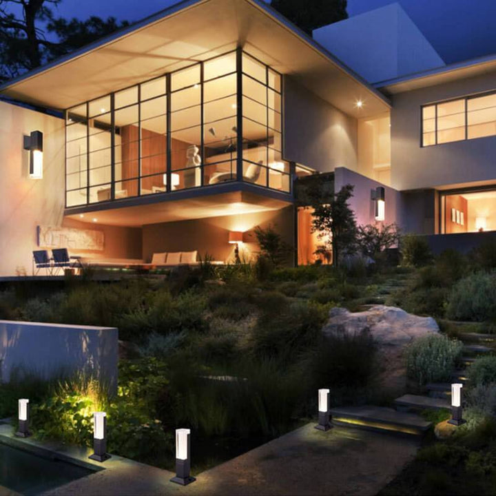 Modern Acrylic LED Column Lawn Light – Waterproof Outdoor Garden Lamp-Orizon Depot