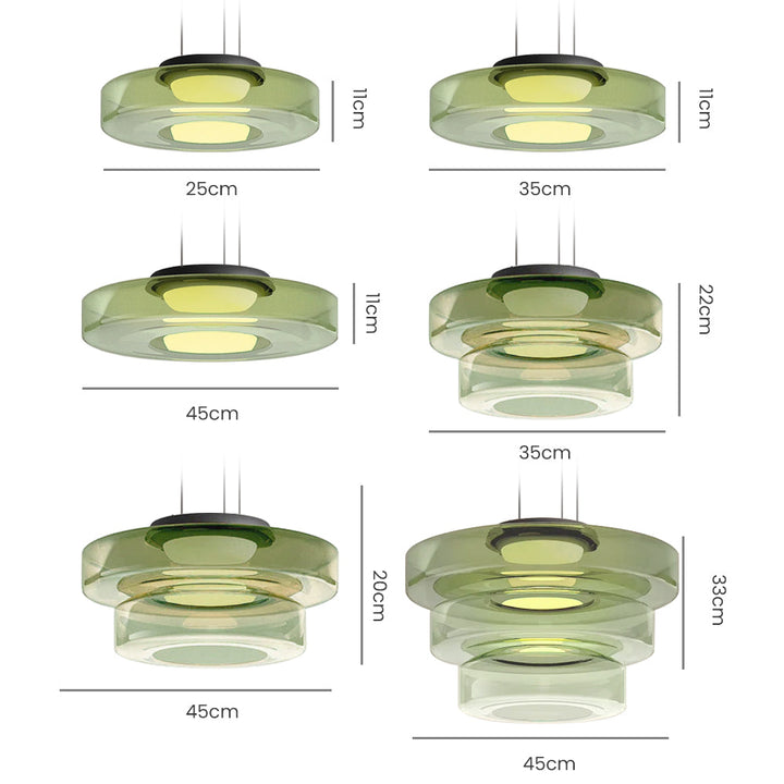 Bauhaus Style Glass Pendant Light | Modern Hanging Fixture