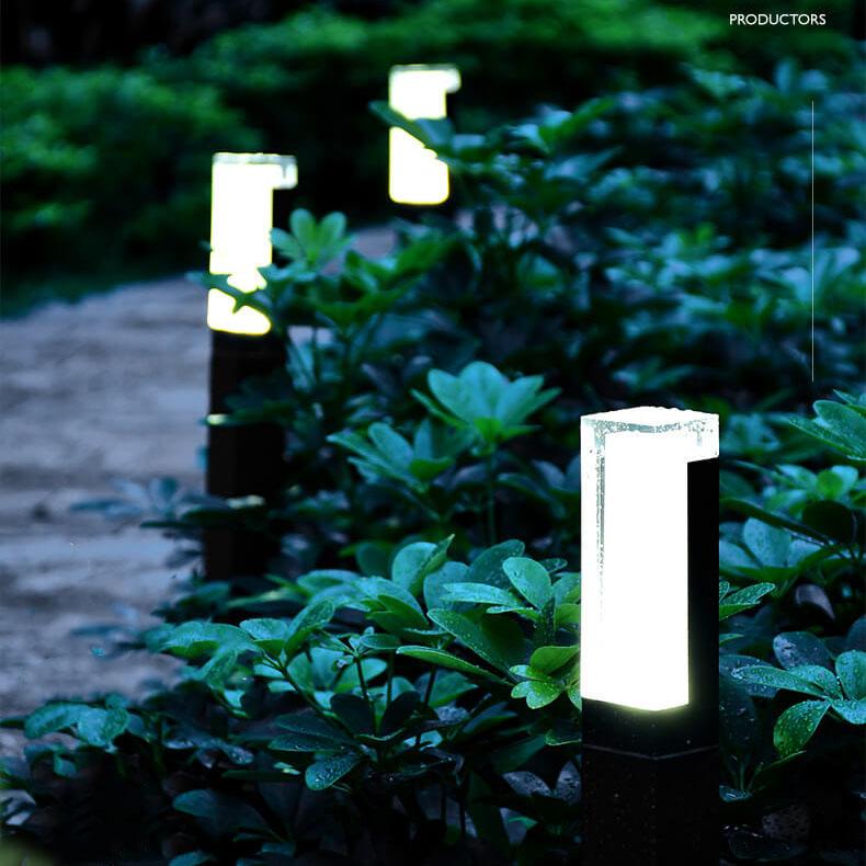 Modern Acrylic LED Column Lawn Light – Waterproof Outdoor Garden Lamp-Orizon Depot