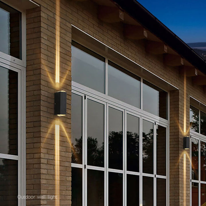 Modern Rectangular LED Outdoor Wall Sconce Light-Orizon Depot