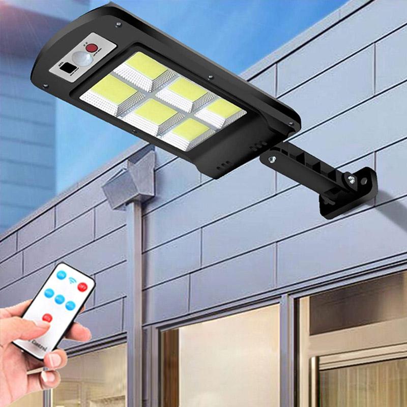 200W Outdoor Solar LED Lamp with Remote Control, Motion Sensor-Orizon Depot