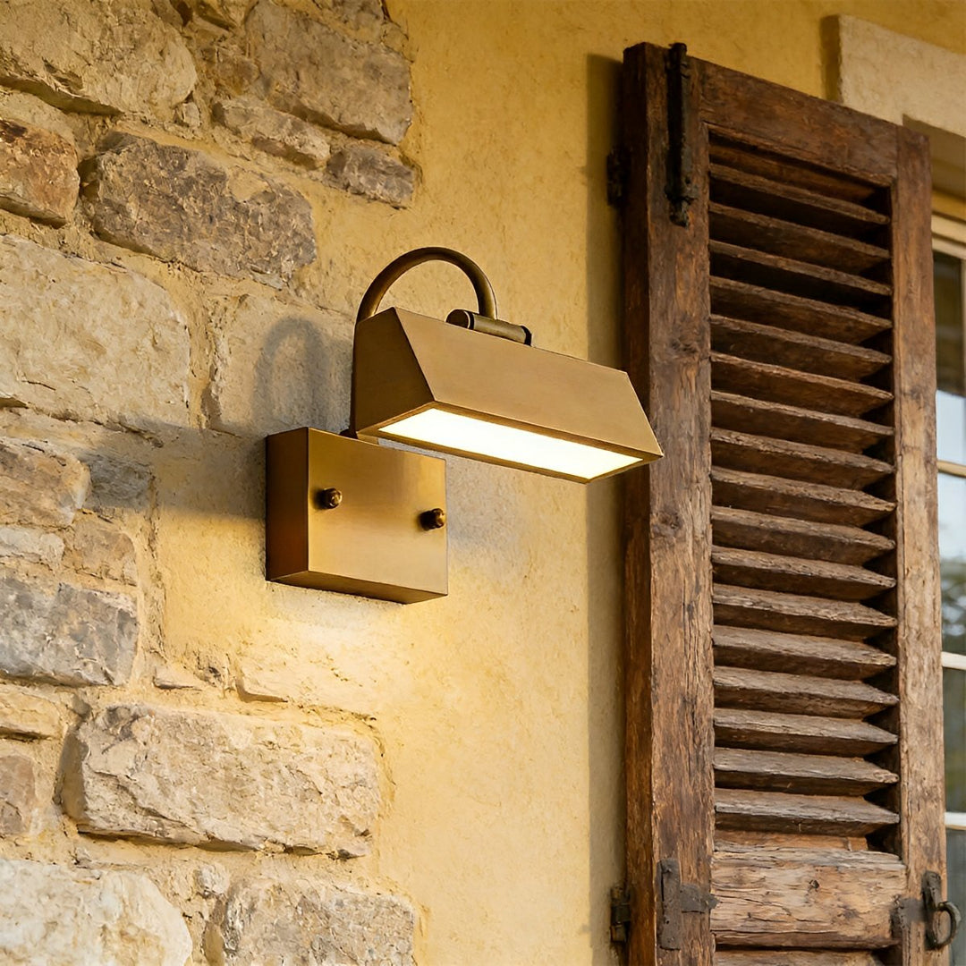 Waterproof Modern Copper Outdoor LED Wall Lights