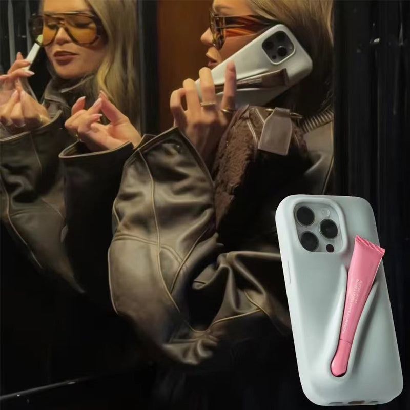 Lipstick Holder Phone Case for Convenient Makeup Storage-Orizon Depot