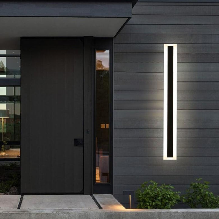 Minimalist Elongated Bar LED Wall Light Waterproof Acrylic Outdoor Fixture-Orizon Depot