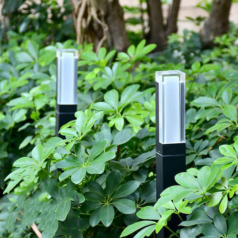 Modern Acrylic LED Column Lawn Light – Waterproof Outdoor Garden Lamp-Orizon Depot
