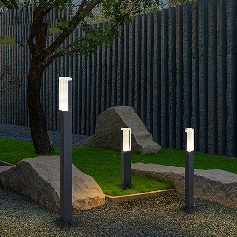 Modern Acrylic LED Column Lawn Light – Waterproof Outdoor Garden Lamp-Orizon Depot