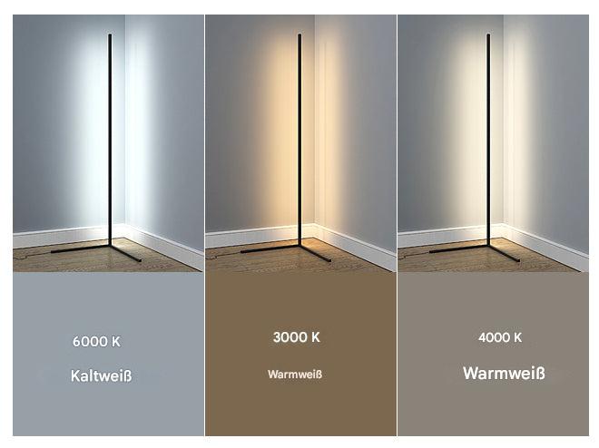 Modern Corner LED Floor Lamp – Space-Saving Minimalist Design-Orizon Depot